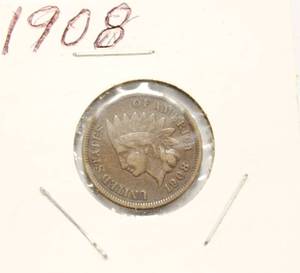 Very Nice High Grade 1908 Indian Head Penny, Full Liberty.