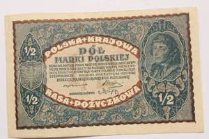 1920 Poland 12 Marki Vintage Rare Find