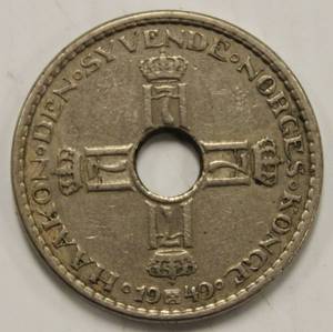 1947 Norway One Krone