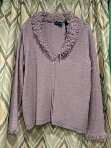 j.h. collectables woman Pretty Light Purple Sweater Size 1X P