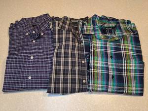 Three New Mens Dress Shirts Size Large P