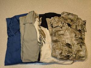 Four New Mens Dress Shirts Croft & Barrow Bass Pierre Cardin Axcess Size Large XL P