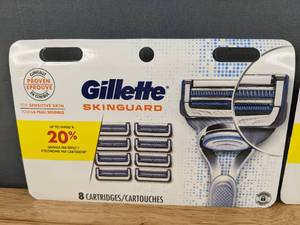 24 Brand New Gillette Skinguard Razor Shaving Blades N