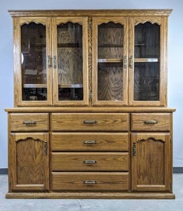 Beautiful Two-Piece China Cabinet S