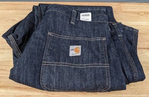 New Carhartt Mens Size 42 x 32 Flame Resistant Jeans J