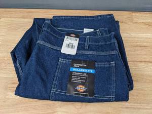 New Dickies Carpenter Relaxed Fit Straight Leg Mens Jean 44x32 J