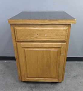 Single-Door 36 H Wooden Cabinet with Drawer Glides S
