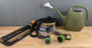 75 Ft. Pocket Hose Silver Bullet, Watering Can and Sprinkler Attachments S
