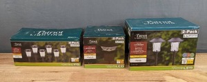 New Patriot Lighting LED Solar Integrated Landscape Lights 6-Pack Velva Lights, 2-Pack Lakota Lights and 2-Pack Trista Lights S