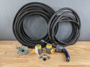 Pair of Garden Hoses and Attachments S