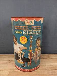 Vintage Playskool Bristle Blocks, Fisher-Price Junior Circus and Stuffed Animals M