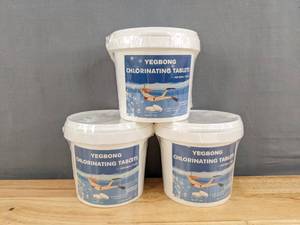 Lot of 3 Pails of New Yegbong Chlorinating Tablets F&nbsp