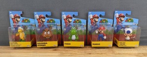Lot of 5 New Super Mario World Action Figures Figurine F