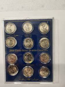 lot 13 image: 2009 United States Quarter Collection  Mint Set  12 Coins
