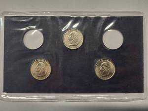 lot 15 image: 1999 P State Quarters unc - 3 coins  AU