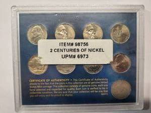 lot 23 image: 2 Centuries of Nickel Design 9 coins    Good - Very Fine