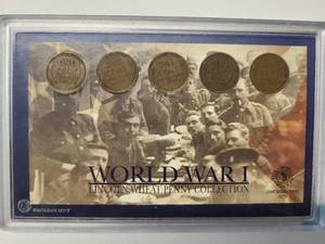 lot 31 image: WWI Lincoln Wheat Penny Collection 1914-1918   5 coins Very Good