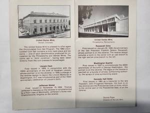 lot 53 image: US Mint Set 1984 Uncirculated - 12 coins - P and D Mint