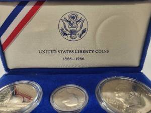 lot 59 image: United States Liberty Coins 3 coins   Very Fine