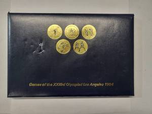 lot 75 image: Games of XXIIIrd Olympiad Los Angeles 1984    24 Commemorative Coins   Very Fine