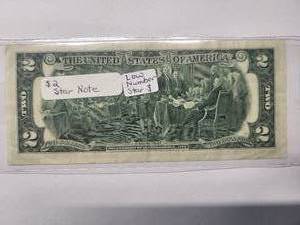 lot 78 image: $2  star note 1976  Low serial number  I00199384   Almost Uncirculated