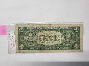 lot 81 image: $1 Blue Seal Silver certificates 1957   Very Fine