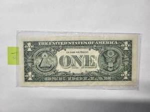 lot 87 image: $1  RADAR dollar - very rare     Very Fine