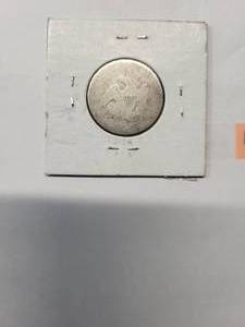 lot 107 image: 1853 Seated Liberty Quarter dollar  Fine 10 -  Silver 90%