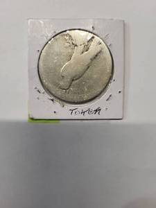 lot 128 image: 1922 Peace Dollar    90% Silver  Good