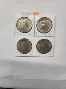 lot 181 image: 1776-1976 Eisenhower Dollars   Almost Uncirculated (4 Coins)