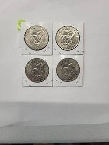 lot 187 image: 1974 Eisenhower Dollars   AU-BU  (4 Coins)