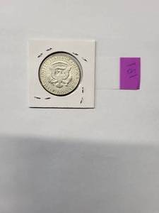 lot 191 image: 1965 Kennedy Half Dollar  40% Silver   Extra Fine