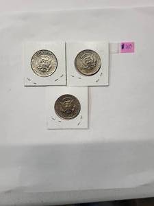 lot 196 image: 1973 Kennedy Half Dollars  Almost Uncirculated (3 Coins)