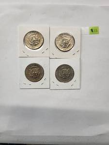 lot 198 image: 1977 Kennedy Half Dollars (4 Coins)