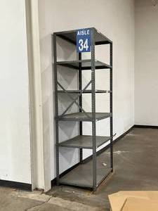 MSRP $500 1 Rack Republic Steel Heavy Duty Industrial Steel Adjustable Open Warehouse Shelving Metal Storage Racking -&nbsp87x36x24 - Great Condition