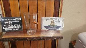 .308 Real Bullet Whiskey Glasss - American Flag