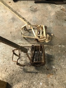 lot 55 image: 2 vintage push mowers