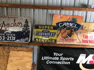 lot 91 image: Advertised signs and banner