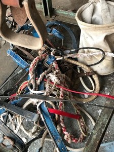 lot 92 image: Saddle and tack gear