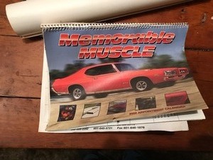 lot 168 image: 6 Muscle car posters and one calendar