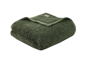 lot 62 image: NEW Woolrich Burlington Berber Blanket - King, Green