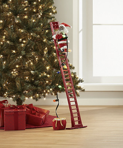 lot 67 image: NEW 43 Super Climbing Santa - African American