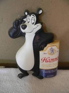 lot 8 image: VINTAGE Hamms Beer Bear Vacuform Sign - NICE - FANTASTIC PIECE - GREAT CHRISTMAS GIFT - APPROX 8By 12 - SEE PICTURES