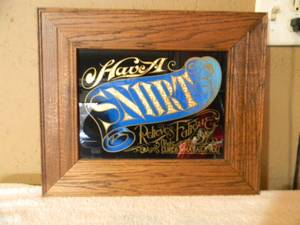 lot 25 image: RARE - VINTAGE HAVE A SPIRIT BAR SIGN Relieves Fatigue And CURES WHAT AILS YOU - NICE - COOL OLD SCHOOL PIECE - GREAT CHRISTMAS GIFT - APPROX 18 By 15 - SEE PICTURES