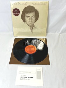 lot 16 image: Neil Diamond - You Dont Bring Me Flowers (LP, 1978, Columbia)