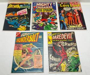 Misc. 12 Cent & 15 Cent Comics Including Batman, Daredevil & more (In Protective Sleeves)