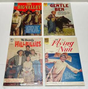Dell 12 Cent, 15 Cent Comics Including The Beverly Hillbillies & More (In Protective Sleeves)