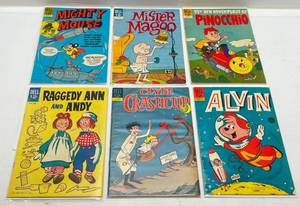 Dell 1960s 12 Cent Comics Including Alvin, Mighty Mouse & More (In Protective Sleeves)