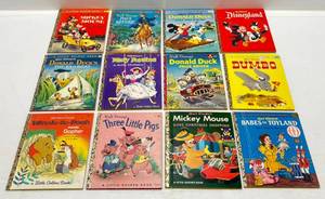Vintage 1950s Walt Disneys Little Golden Books Including Donald Duck, Dumbo & More (Very Nice Condition)