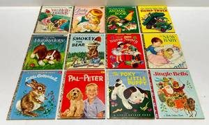 Vintage 1950s Little Golden Books Including Smokey The Bear & More (Very Nice Condition)